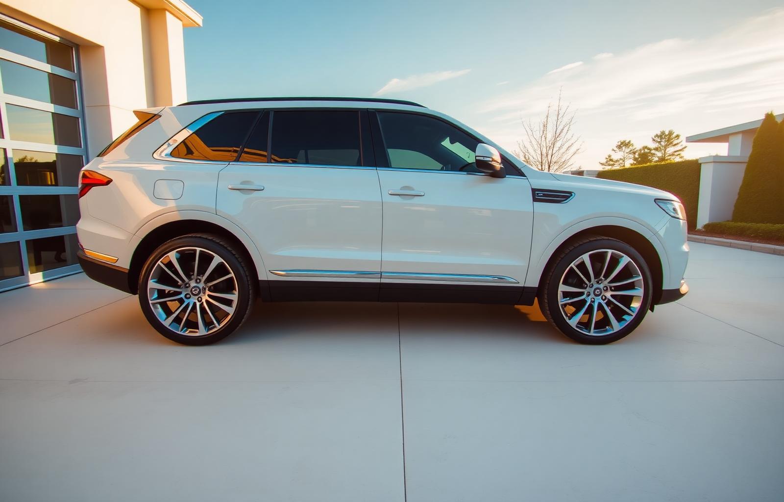 Luxury clean SUV after premium wash